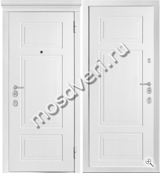 Белая входная дверь с терморазрывом МДФ - купить от производителя Мосдвери Белая входная дверь с терморазрывом МДФ